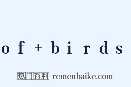 of birds是什么意思的图片